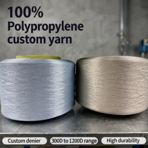 Breathable Hollow FDY 900D 100% Polypropylene Yarn Standard Strength Raw for Hand Knitting Casual Wear