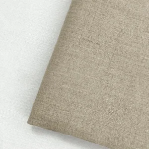 Breathable Organic Eco Friendly Woven Retro Yarn-Dyed Stripe 100% Linen Fabric Shirts Apparel Medium Weight Men’s Boys