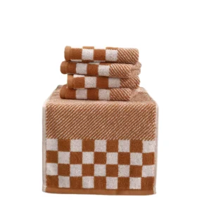 Breathable Soft 100% Cotton Organic Woven Solid Color Hand Towel Skin Safe Quick Dry Gym Facial Towel Vacation Travel Wash Towel