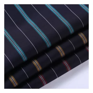 Breathable Yarn Dyed Bamboo Fiber Stretch Anti wrinkle Striped Fabric for Men’s Shirts