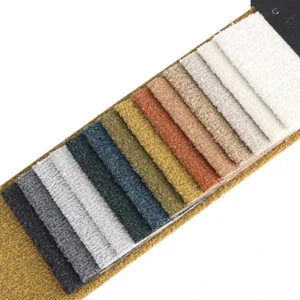 Breathable Yarn Dyed Lamb Wool Look Fabric for Home Decor Chenille Boucle Polyester Textile Dobby Woven Stylish Sofa