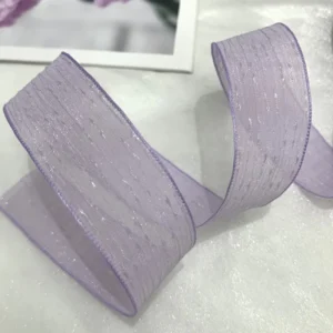 Bright Silk Snow Ribbon Wrinkle Yarn Ribbon Spool for Star Yarn Bows and Gift Packaging