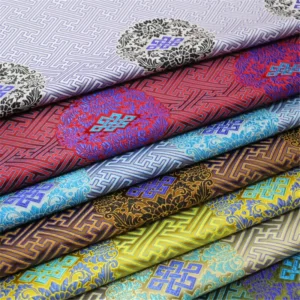 Brocade Fabric Fashion Traditional Jacquard Line Beautiful Color for Upholstery Sofa T shirt Dress