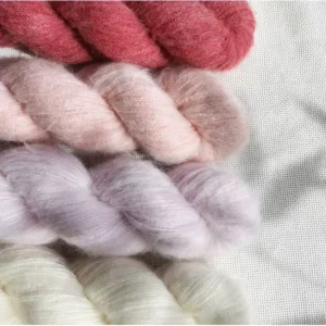 Brushed Cashmerino Yarn 290m 50g Fluffy Mongolian Cashmere Superwash Merino Yarn Hand Knitting