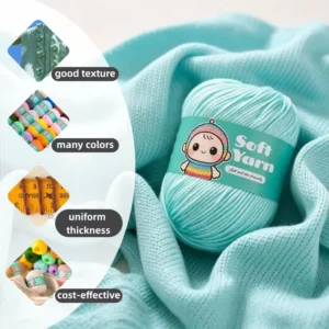 Bulk 4 Ply Baby Yarn Supplier Private Label OEM Custom Softness Spinning Tech GRS OEKO TEX Certified Factory Direct