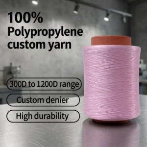 Bulk Hollow 100% Polypropylene FDY Yarn OE Technology 600D Twist Lightweight for Textile Weaving Knitted Hand Knitting
