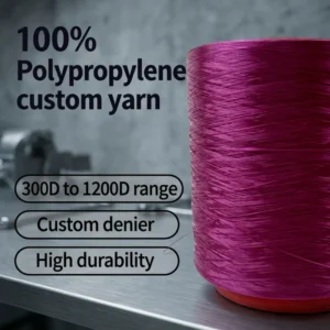 Bulk Raw Hollow 100% Polypropylene FDY Yarn Lightweight for Textile Weaving and Knitting 900D Denier