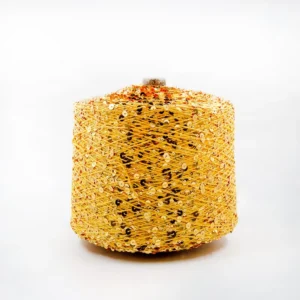 COOMAMUU New Arrive Fancy Knitting Yarn Metallic Sparkle Yarn Thread with Sequins for Weaving and Knitting