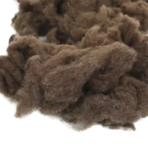 Carded 100% Sheep Wool 20micchinese Factory For High Quality Yak Cashmere With Natural Brown Color For Spinning Yarn