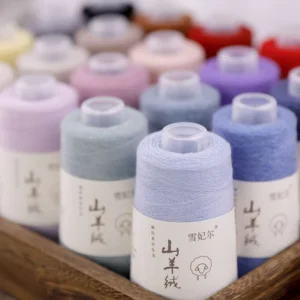 Cashmere & Merino Wool Fancy Yarn Dyed Worsted for Knitting & Weaving Super Soft Feeling