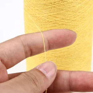 Chicken Yellow Solid Color Regenerated Recycled OE Yarn Cotton Blended Open End Eco Friendly Knitting and Weaving Use