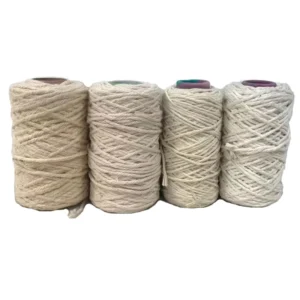 China Bleached Raw White 50% Cotton 50% Polyester 8Ply Blended Manufacture Recycled Cotton Mop Yarn