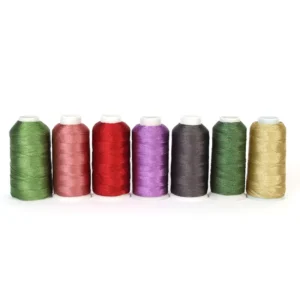 China Polyester Yarn Gold Metallic Sewing Threads Embroidery Thread