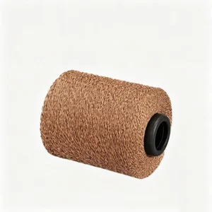 China Recycled Cotton Yarn Manufacturer OE Yarn Supplier Brown NE32 Yarn for Gloves