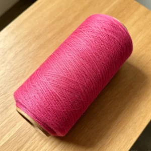 Chinese Factory Rosy Red Fashion Sock Yarn NE20/1 Breathable Recycled Cotton Blend for Daily & Gift Ladies Hosiery