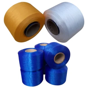 Chinese HUAMAO PP Yarn Manufacturer Supplying 300 3000D Dyed Polypropylene Filament Yarn (PP FDY) for Hand Knitting