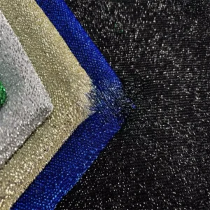Christmas Fabric Tinsel Glitter Fabric Gold Thread Shiny Yarn Fabric for Christmas Decoration