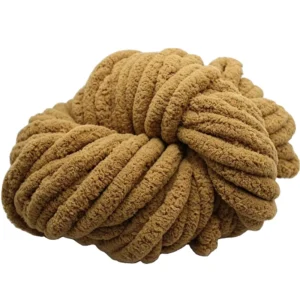 Chunky Chenille Yarn 2cm Jumbo 7 Super Bulky 100% Polyester Fancy Yarn Dyed Eco-Friendly Anti-Pilling for Blanket