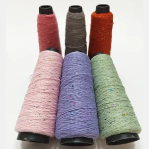 Colorful 92% Acrylic 6% Lurex 2% Sequin Spun Yarn with Customized Color for Hand Knitting