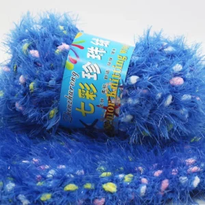 Colorful Fluffy Pearl Velvet Dot Woolen Yarn Crochet for DIY Crochet and Knitting Sewing