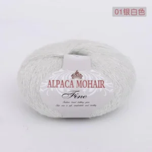 Colorful Handwoven Mohair Wool Acrylic Blend Fancy Yarn Brightening Flakes Dyed 30 Colors Crochet Knitting Thread Chunky Yarn