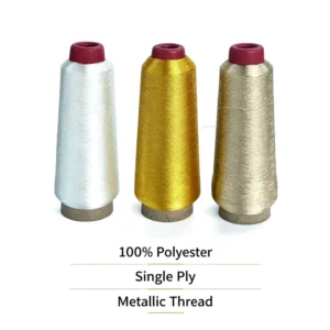 Colorful Metallic Embroidery Thread 100% Polyester