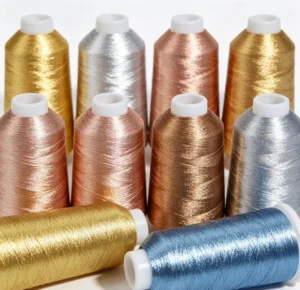 Colorful Metallic Embroidery Thread 100% Polyester