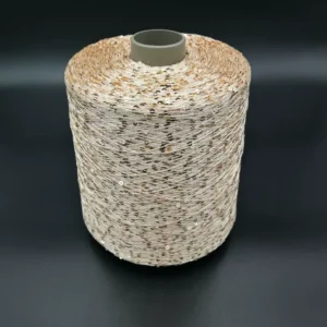 Colorful Polyester Fancy Yarn with Attached Sequins Paillette Sequin Yarn for Sweaters and Silk Scarves