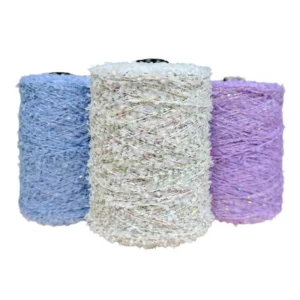 Colorful Sequin Butterfly Yarn DIY 100% Polyester Fancy Yarn for Knitting