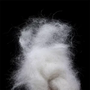 Combed 16mic 20 22mm White Color Dehaired Cashmere Fiber for Spinning Yarn