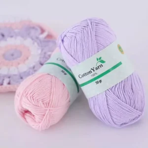 Combed 4 Ply Eco Friendly Cotton Yarn for Fancy Crochet and Hand Knitting