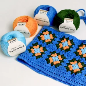 Combed Cotton Yarn for Hand Knitting Amigurumi Cute Scarf Pillow Blanket Toy Baby 50G 170M Anti Bacteria