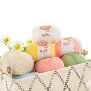 Combed Organic Hand Knitting 8 Ply Milk Cotton Crochet Fancy Dyed Yarn