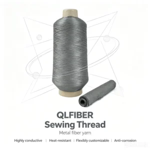 Conductive Anti static 100% Stainless Steel OE Yarn Sewing Thread for Smart Textiles and Touch Screen Gloves