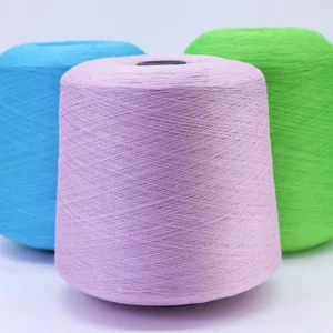 Cool Touch Ice Silk Yarn 60% Polyester 40% Viscose Blended Knitting Yarn for Summer Sweaters and Apparel