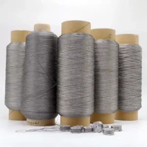 Corrosion Resistant Wire Thread Conductive Complex Fiber 100% Stainless Steel Metallic Yarn Heating Filament Embroidery Sewing