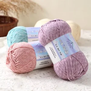 Cotton Yarn 30% Cotton and 70% Acrylic Blended for Women Hand Knitting Sweater Scarf 100 Grams Per Ball Yarns