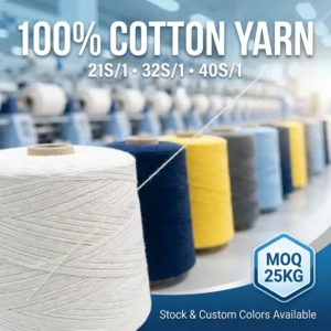 Cotton Yarn Manufacturer 21S/1 32S/1 40S/1 MOQ 25KG OEM ODM Supported