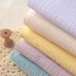 Crepe Texture Polyester Viscose Fabric Pebbly Surface for Drapey Dress Blouse Fabric