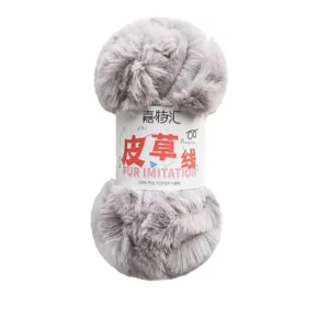 Crochet Soft Warm Fancy Yarn Knitting 100% Polyester Fluffy Mink Faux Fur Yarn for Weaving