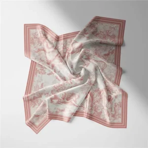 Custom 100% Silk Scarves Printing Service Square Custom Silk Scarf With Logo For Women