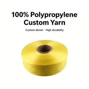 Custom 600D FDY Textile Weaving Acidproof PP Yarn Multicolored Flame Retardant 100% Polypropylene Yarn for Weaving