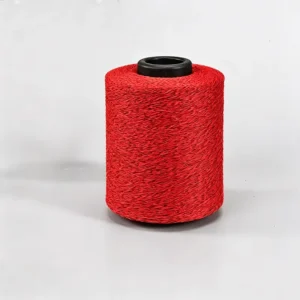 Custom Color Red Textured Yarn Durable Polyester Yarn for Home Textile Garment Upholstery