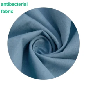 Custom Colors Organic Silver Fiber Antibacterial Woven Fabric Plain Style for Girls and Boys
