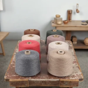 Custom Count 100 Percent Cashmere Spun Knitting Yarn 26/2Nm High Quality Cashmere Yarn for Coats
