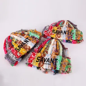 Custom Cuff Beanie Manufacturer Unisex Knitted Cuff Skull Cap Classic Ribbed Crochet Beanies With Custom Logo