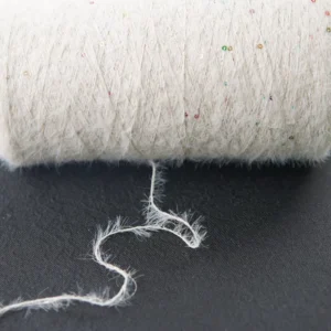 Custom Fanci Knit Sweater Yarn Fluff Mink Yarn Colorful Fancy Sweater Yarn with Sequin for Manufacturer