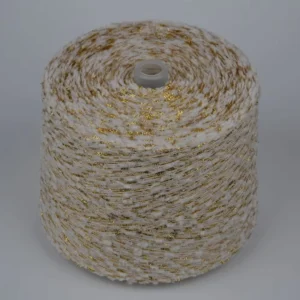 Custom Fancy Yarn with Golden Dragonfly Design