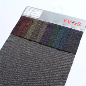 Custom Luxury Fashion Heavyweight Polyester Spandex Knitted Recycled Chenille Lurex Metallic Fabrics Knitting for Clothing