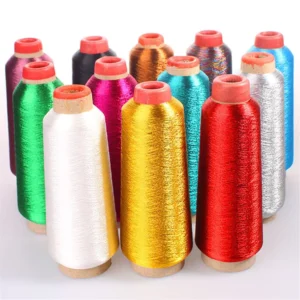 Custom Metallic Yarn M MS MX MH Polyester Metallic Yarn Thread for Embroidery Machine